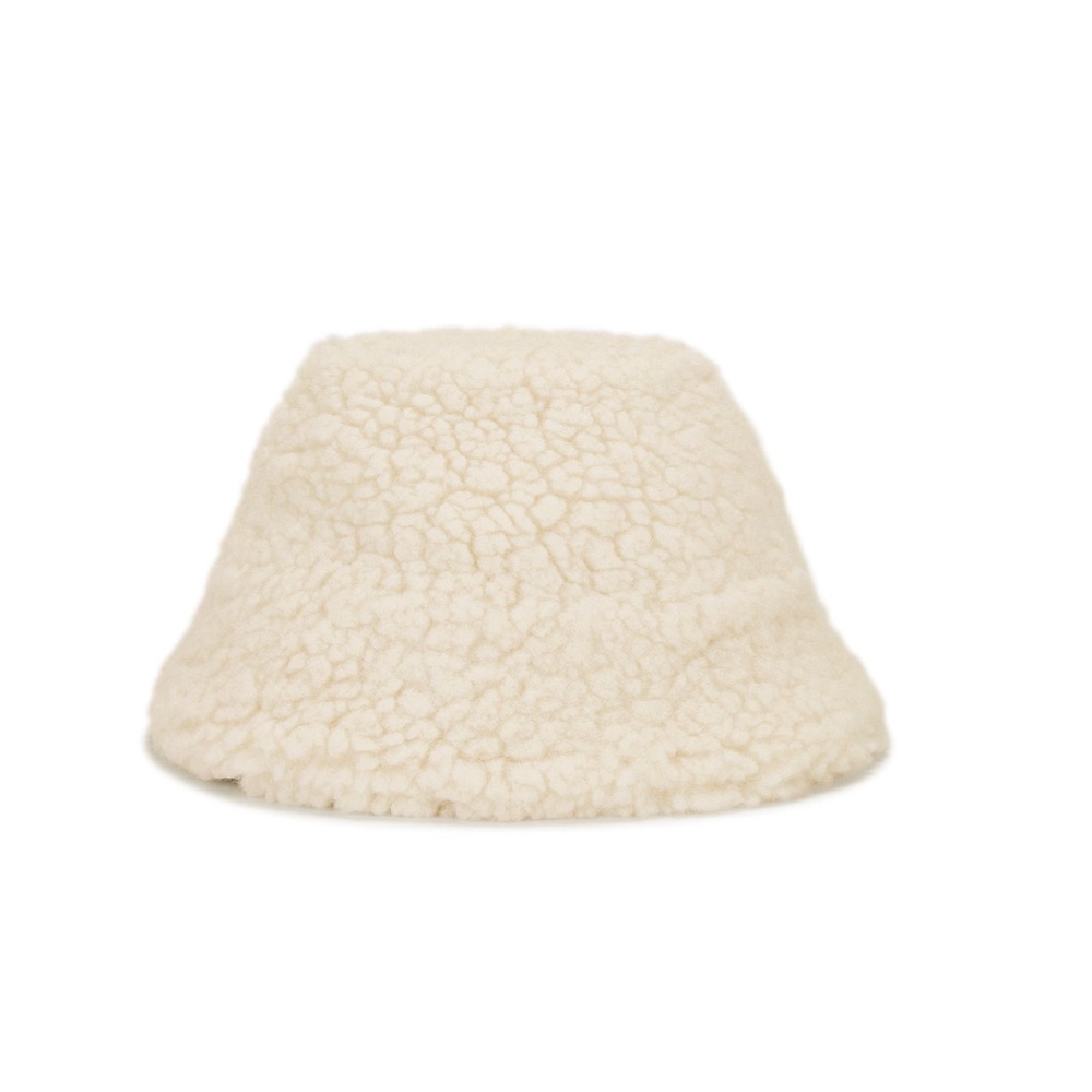 Jocelyn Off-White Sherpa Bucket Hat - Picture 3 of 3
